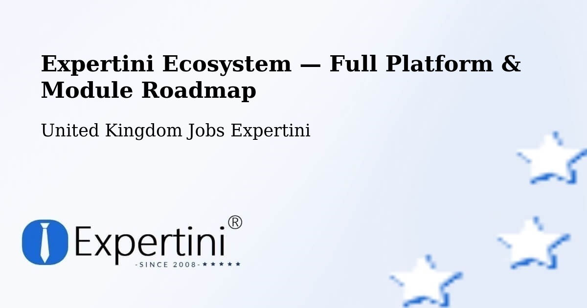 Expertini Ecosystem — Full Platform & Module Roadmap – Redcar