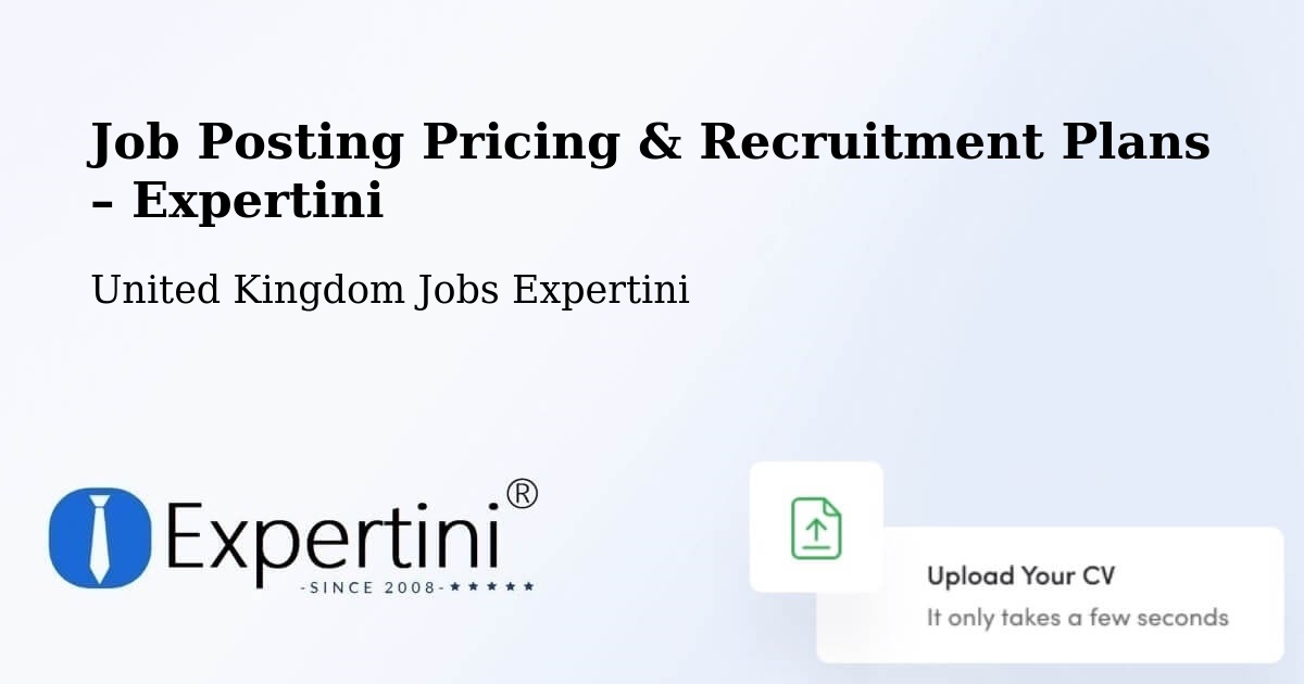 Job Posting Pricing & Recruitment Plans – Redcar - Redcar, United Kingdom Jobs Expertini